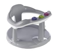 THERMOBABY - Anillo de baño para bebé Aquaby - Asiento de baño cómodo, divertido y estable - Fácil instalación - De 7 a 16 meses - Fabricado en Francia - Gris Charm