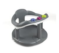 THERMOBABY - Anillo de baño para bebé Aquaby - Asiento de baño cómodo, divertido y estable - Fácil instalación - De 7 a 16 meses - Fabricado en Francia - Gris pardo
