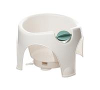 THERMOBABY - Anillo de baño para bebé Aquafun - Asiento de baño cómodo, divertido y estable - Diseño ergonómico - Molino de agua - Fácil instalación - De 7 a 16 meses - Fabricado en Francia - Blanco