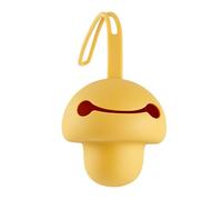 THERMOBABY - Organizador de tetina de silicona - Caja de chupete de silicona práctica para desplazamientos - Caja de almacenamiento para tetina - Amarillo miel