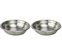 Thermobaby - Plato hondo de acero inoxidable para niños, ligero, duradero, fácil de limpiar, práctico para comidas diarias, ideal para el hogar y en movimiento, apto para lavavajillas (Paquete de 2)