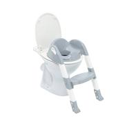 THERMOBABY - Reductor de inodoro para niño - Kiddyloo - Ingenioso, divertido & Higiénico - Pies ajustables - Peldaños antideslizantes - Plegable compacto - A partir de 18 meses - Made In France - Gris
