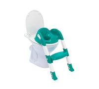 Thermobaby - Reductor de inodoro para niño - Kiddyloo - Ingenioso, divertido & Higiénico - Pies ajustables - Peldaños antideslizantes - Plegable compacto - 18 meses o más - Made In France - Esmeralda