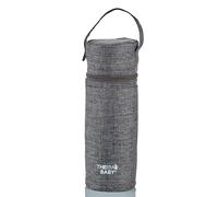 Thermobaby Soporte Aislado para biberón, Puede Contener un dispensador de Leche y un biberón, fácil de Llevar, Color Gris Jaspeado, Gris Moteado, Normale, Moderno
