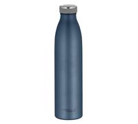 THERMOcafé by THERMOS TC Bottle Night Blue mat 0,75 l, acero inoxidable termo resistente al carbono, 12 h caliente 24 h frío, a prueba de fugas, para escuela, viajes y oficina