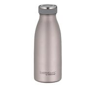 THERMOcafé by THERMOS TC Bottle Rose mat 0,35 l, termo de acero inoxidable resistente al carbono, 12 h caliente 24 h frío, a prueba de fugas, para escuela, viajes y oficina