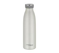 THERMOcafé by THERMOS TC BOTTLE - Termo de acero inoxidable (0,50 l, resistente al gas, 12 horas de calor, 24 horas de frío, a prueba de fugas, para escuela, viajes y oficinas), color beige mate