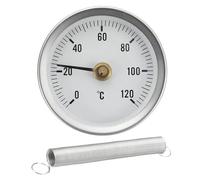 Thermograph For Pipe - Adjustable Stainless Steel | 63mm Pipe Spring Thermograph For Home Or Industrial Use, Perfect Indoor And Outdoor Heat Exchangers, Steam, Hot Oil, Energy Industries And Professio