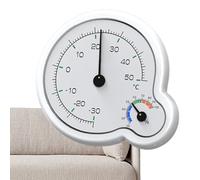 Thermograph with Humidity, Double Analog Hygrometer, Clear Scale Temperature Humidity Gauge, Accurate Indoor Monitor, Ideal for Living Room, Work, Home Environment, 18.74 Inch