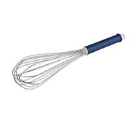 Thermohauser 5000145035 Varillas para batir (Acero Inoxidable), 35 cm de Longitud, Mango de plástico Azul y Colgador, con 16 Trabillas Poliamida