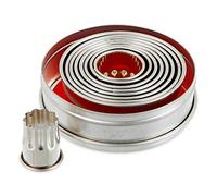 Thermohauser 8300031696 Juego de cortadores de Galletas (Acero Inoxidable), Redondos y ondulados, 9 Piezas, diámetro de 5,0 a 14,1 cm, empaquetados en Caja de Chapa de Almacenamiento