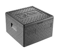 thermohauser - Caja térmica para pizza, de EPP, con tapa, 25 litros, 41 x 41 x 25,5 cm, para entrega de pizzas, color negro