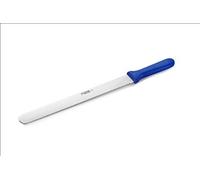 Thermohauser Cuchillo de panadero (acero inoxidable, filo ondulado unilateral, mango de plástico azul, hoja de 31 cm)