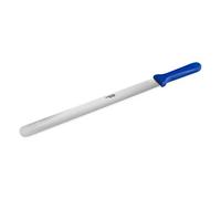 Thermohauser Cuchillo de panadero (acero inoxidable), mango de plástico en un lado., acero PP, mango azul, 36 cm