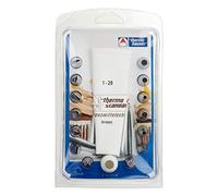 thermohauser Juego de mangas pasteleras reutilizables de algodón estándar, 16 piezas (manga pastelera, adaptador, 14 boquillas)