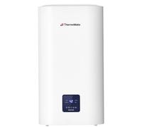 ThermoMate EM50DE Termo Eléctrico Plato 50 Litros, Inteligente Calentador de Agua Eléctrico con Doble Tanque, Instalación Vertical u Horizontal, Smart, Inox 316, IPX4