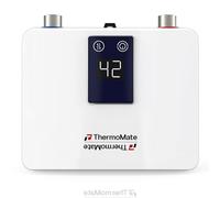 ThermoMate Mini calentador de agua eléctrico, 5,5kW de agua caliente instantánea On Demand para el lavabo de manos, automodulante, ahorro de energía, ahorro de espacio, sin enchufe