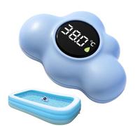 Thermomètre De,Captor Flottant Étanche,Thermomètre Flottant Pour Avec Écran LED | Pour Douche Salle De Bain Piscine Chambre D'