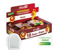 THERMOPAD Calentadores de Dedos - 10 Pares - Calor Natural hasta 8 Horas - para Todos los Zapatos - Activado por Aire inmediatamente