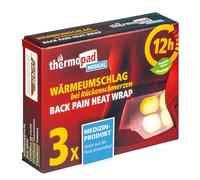 THERMOPAD Medical - 3 cinturones térmicos médicos para 12 horas de calor profundo - Talla S-XL (elástico/) I Cinturón térmico de almohadillas térmicas - Calentador de espalda
