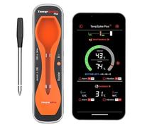 ThermoPro TempSpike Plus 180M Termómetro inalámbrico para carne con sonda ultrafina mejorada, termómetro para carne Bluetooth inalámbrico para parrilla exterior, asador de horno de barbacoa