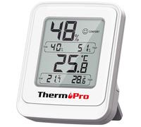 ThermoPro TP150 Termohigrómetro digital, resistente al agua IPX5, fácil de leer, actualización rápida en 10 segundos para plantas de interior, invernaderos, jardines, sauna y fuente termal interior
