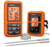 ThermoPro TP20 - Termómetro digital inalámbrico remoto para carne para ahumador, parrilla, horno, barbacoa, cerveza casera, termómetro de vino con sondas duales, monitor de temperatura desde 500 pies