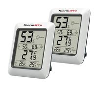 ThermoPro TP50 - Termómetro digital para interiores (termómetro de ambiente e indicador de humedad, con monitor de humedad y temperatura, 2 unidades)