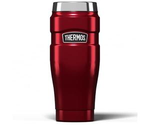 Thermos 101509 - Vaso de viaje de acero inoxidable, rojo, 0.47L