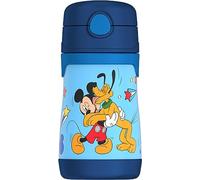 THERMOS - Botella isotérmica de acero inoxidable con pajita Mickey Mouse 295 ml