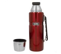 Thermos botella térmica acero inoxidable 1,2l rojo con asa 13 cm