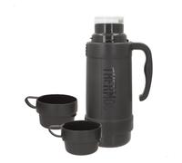 THERMOS Botella térmica, Gris, 1L, 17x11x33 cm, Incluye 2 Tazas, Asa ergonómica, Aislamiento Doble Pared, Rendimiento térmico 12 Horas Calor, 24 Horas frío, Botellas Termo (63210)