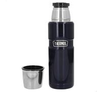 Thermos Botella térmica, Color Metalizado, 470 ml, 8x8x25 cm, Acero Inoxidable, Calor 18h y frío 24h, Tapa de Rosca con Vaso, Aislamiento Doble Pared, Botellas Termo