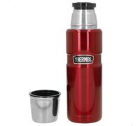 Thermos Botella térmica, Color Metalizado, 470 ml, 8x8x25 cm, Acero Inoxidable, Calor 18h y frío 24h, Tapa de Rosca con Vaso, Aislamiento Doble Pared, Botellas Termo