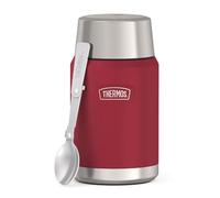 Thermos ICON Food Jar 0,71 L - Recipiente para comida (710 ml, doble pared, acero inoxidable 18/8, mantiene el calor y el frío, con cuchara plegable, base antideslizante, totalmente hermético)