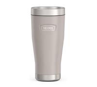 Thermos ICON MUG 0,47 l, beige/sandstone mate, taza térmica de 470 ml, taza de café para llevar de acero inoxidable, vaso aislante, 7 h de calor/22 h frío, apto para lavavajillas, absolutamente