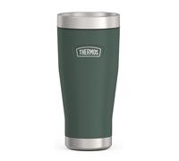 Thermos ICON - Taza térmica (0,47 L, 7 horas caliente), diseño de bosque | Taza térmica de acero inoxidable a prueba de fugas, 22 horas, apta para lavavajillas, oficina y viaje, color verde oscuro