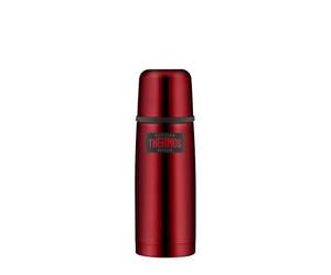 Thermos Light & Compact - Termo (0,35 L, 12 h, Caliente), Color Rojo | 24 horas de frío, con vaso, totalmente hermético, cierre automático desmontable, termo de acero inoxidable