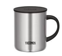 Thermos LONGLIFE Cup 0,35 l, taza de acero inoxidable con tapa o posavasos, taza de café de acero inoxidable, taza de camping, mantiene las bebidas calientes o frías durante más tiempo, apto para