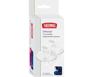 Thermos Pajitas de repuesto para botella Funtainer de 12 onzas, transparente, talla única (F401RS6)