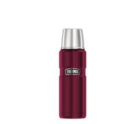 THERMOS Stainls King - Termo (0,47 L, 12 h, caliente), color frambuesa | 24 horas de frío, con vaso, totalmente hermético, termo de acero inoxidable, compacto para viajes y camping