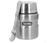 Thermos Termo Acero Inoxidable, 470 ml, 9x9x15 cm, Incluye Cuchara, Doble Aislamiento, Rendimiento térmico 9h Calor y 14h frío, Termos para Comida Caliente