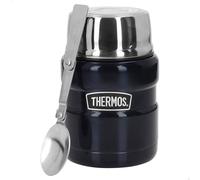 Thermos Termo Acero Inoxidable, 470 ml, 9x9x15 cm, Incluye Cuchara, Doble Aislamiento, Rendimiento térmico 9h Calor y 14h frío, Termos para Comida Caliente