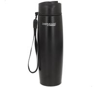 Thermos Termo Acero Inoxidable, Negro, Base Antideslizante, Correa de Transporte, Vasos térmicos para café, Botella térmica