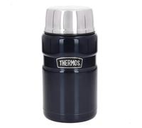 Thermos termo comida 710 ml acero inoxidable azul metalizado 9 cm