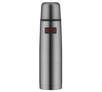 Thermos Termo Ligero y Compacto de Acero Inoxidable Mate, Acero Inoxidable, Gris, 1 L