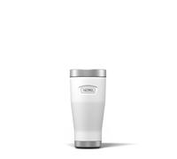 Thermos - Vaso de viaje Icon Ice White (470 ml), taza de café de acero inoxidable aislada reutilizable para bebidas calientes o frías, termo de agua sellado al vacío con tapa a prueba de fugas, 7