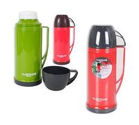 THERMOSPORT Termo PLASTICO con Taza 1L, Unisex Adulto, Multicolor, Talla única