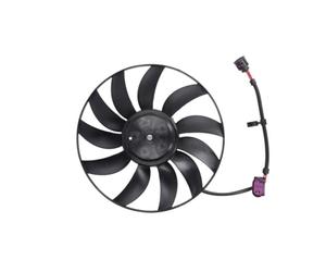 THERMOTEC D8W045TT - Ventilador de refrigeración del motor sin marco de ventilador (marco) compatible con VW Golf VI 5K1 1K0121205AD 1K0121207AD 1K0959455CP