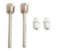 Thermowell G - Rosca de 1/2 pulgada, paquete de 2 fundas de acero inoxidable para sensor de temperatura, protector de sonda resistente a la presión PN40 para sistemas de refrigeración de calefacción